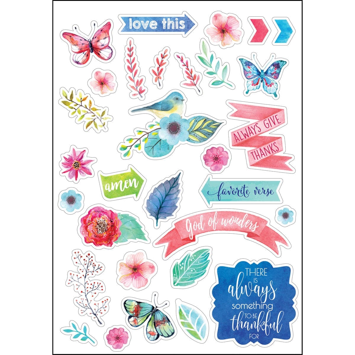 6006937138131_feature3 Bible Journaling Stickers (Set Of 3)(Journaling Stickers) - Image 15