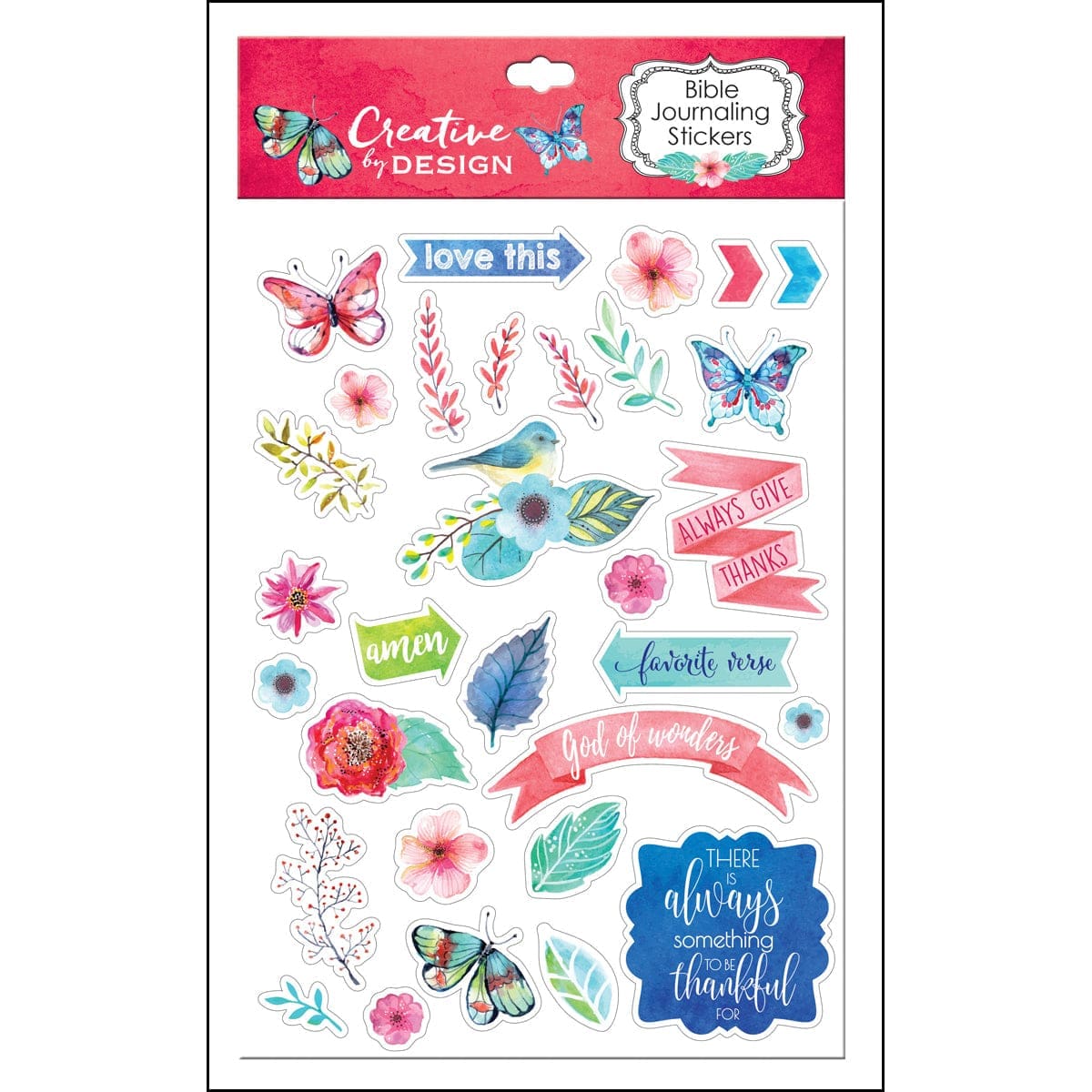 6006937138131_front Bible Journaling Stickers (Set Of 3)(Journaling Stickers) - Image 11