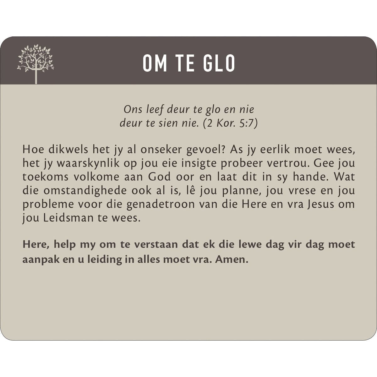 6006937147249_feature1 Geanker In Die Woord Afrikaans Prayer Cards In Tin - Image 12