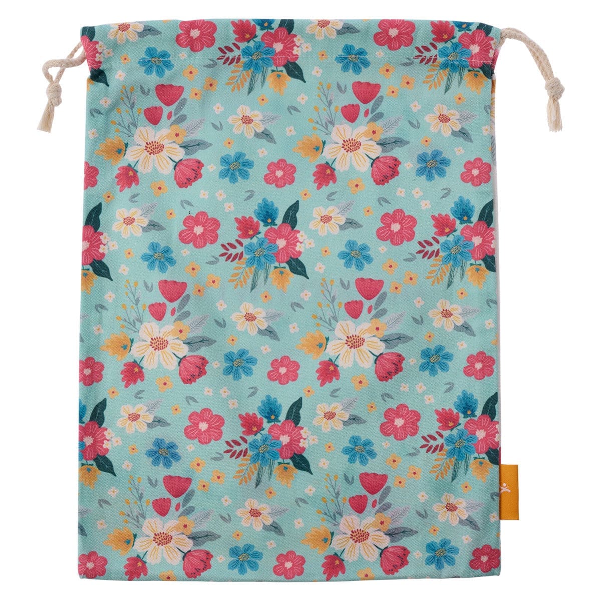 6006937155794_back Overflowing Grace Large Cotton Drawstring Bag - 2 Corinthians 9:8 - Image 6