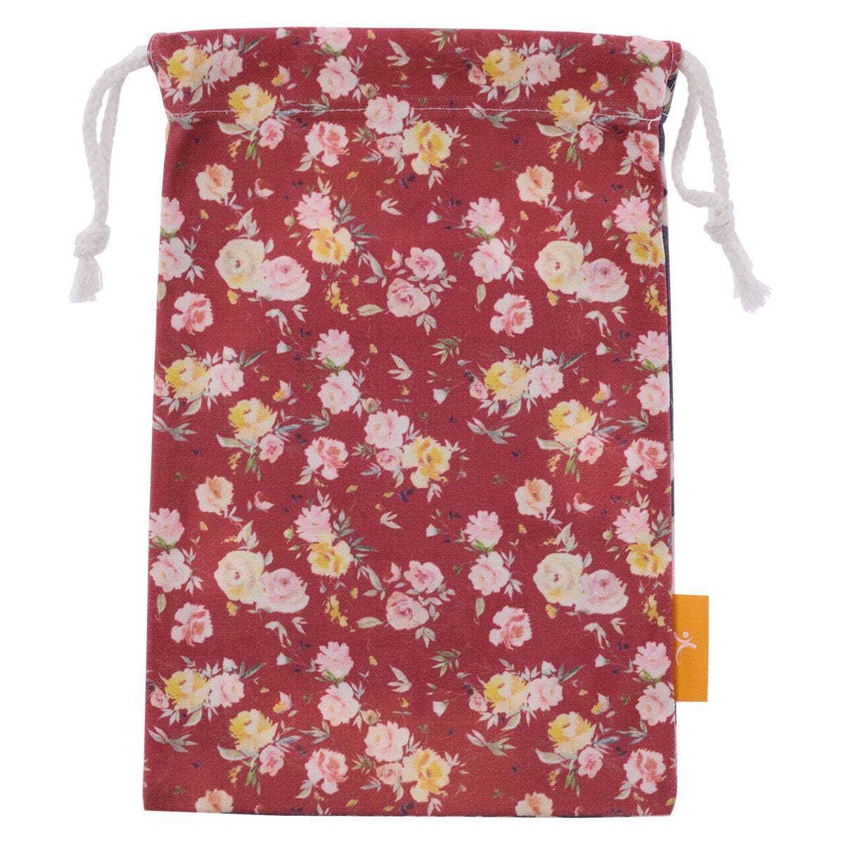 6006937156104_back This Is The Day Small Cotton Drawstring Bag - Psalm 118:24 - Image 6