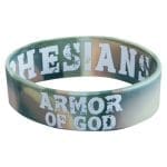Armor Of God Green Silicone Wristband - Ephesians 6:11 - Image 3