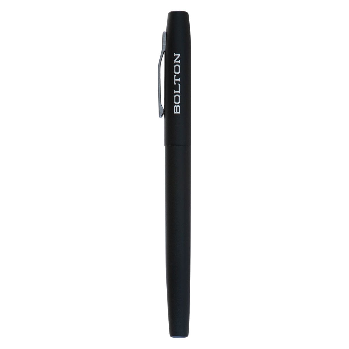 6006937158450_front Bolton Pen Black With Laser Engraved Logo - Image 5