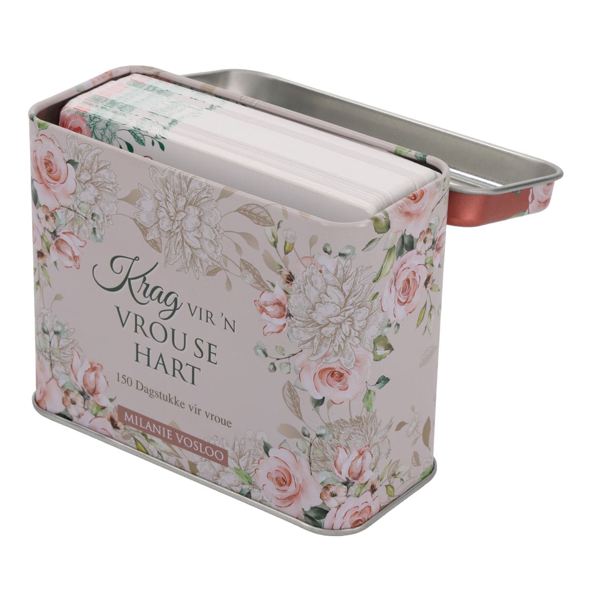 6006937159563_feature3 Krag vir ’n Vrou Se Hart Afrikaans Cards In Tin - 150 Dagstukke vir Vroue - Image 17