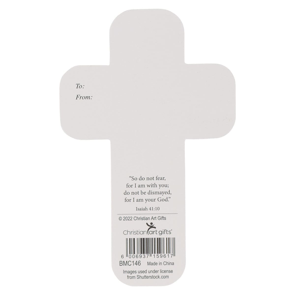 6006937159617_back Be Still And Know That I Am God Cross Bookmark Set Of 6 - Psalms 46:10 - Image 6