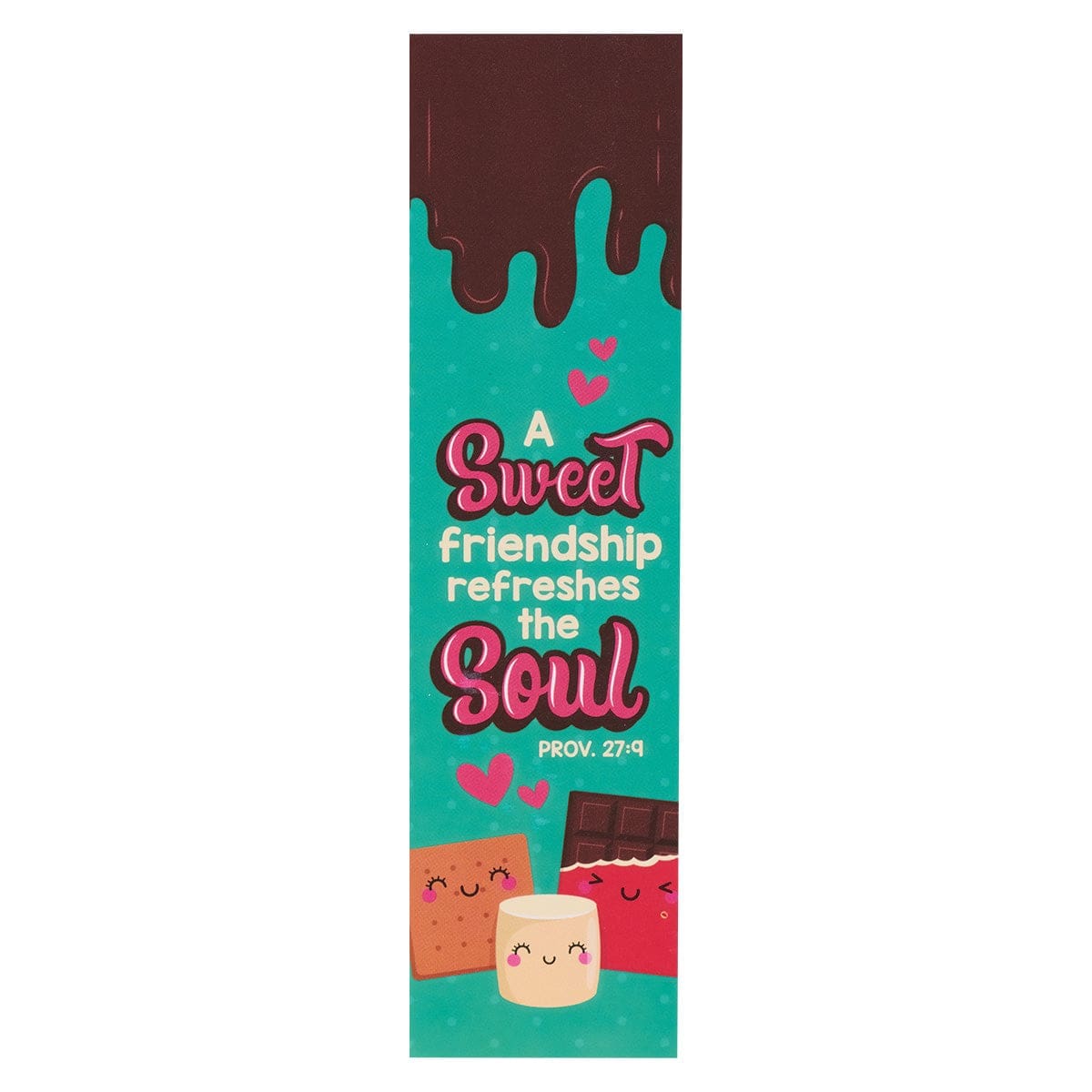 6006937160163_front A Sweet Friendship Refreshes The Soul Pack Of 10 Sunday School Bookmark - Proverbs 27:9 - Image 4