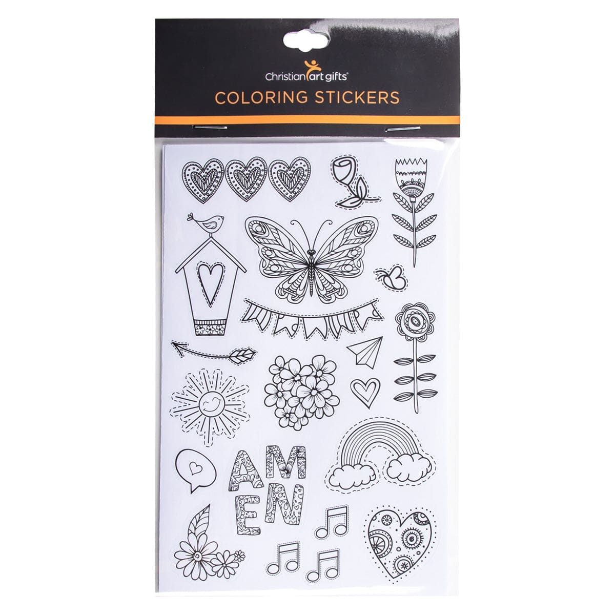 6006937160989_front Coloring Stickers For Bible Journaling Set Of 6 Sticker Sheets - Image 7