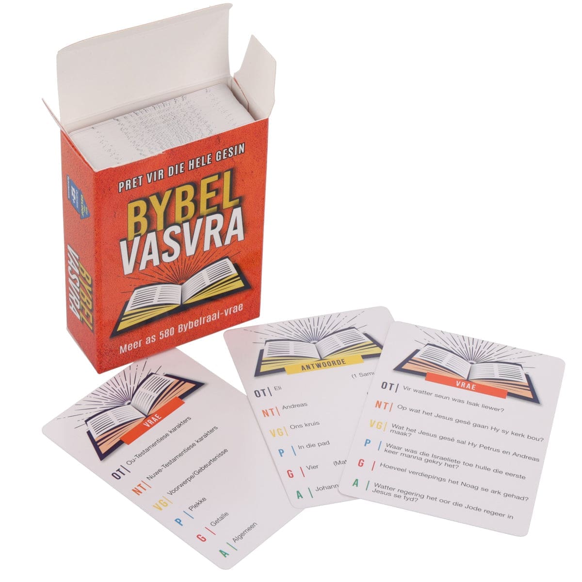 6006937161443_feature4 Bybel-Vasvra - Meer As 580 Bybelraai-Vrae Kaartspeletjie - Image 18