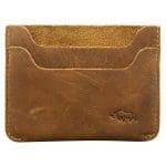Genuine African Leather Light Brown Card Holder - Image 6