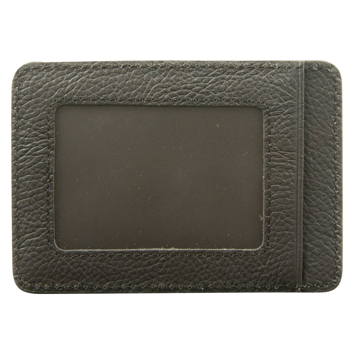 6006937162020_back Genuine African Leather Darkest Brown Card And ID Holder - Image 7