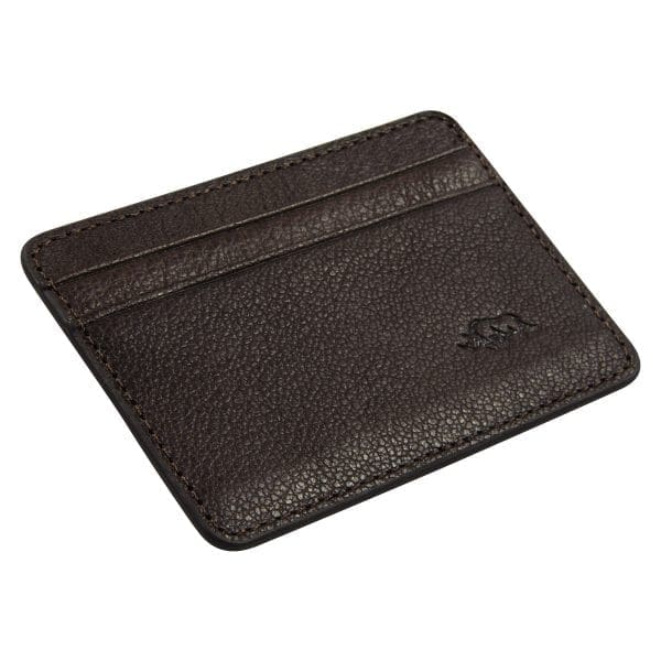 Genuine African Leather Dark Brown Card And ID Holder - Image 12