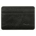 Genuine African Leather Gloss Black Card And ID Holder - Image 6