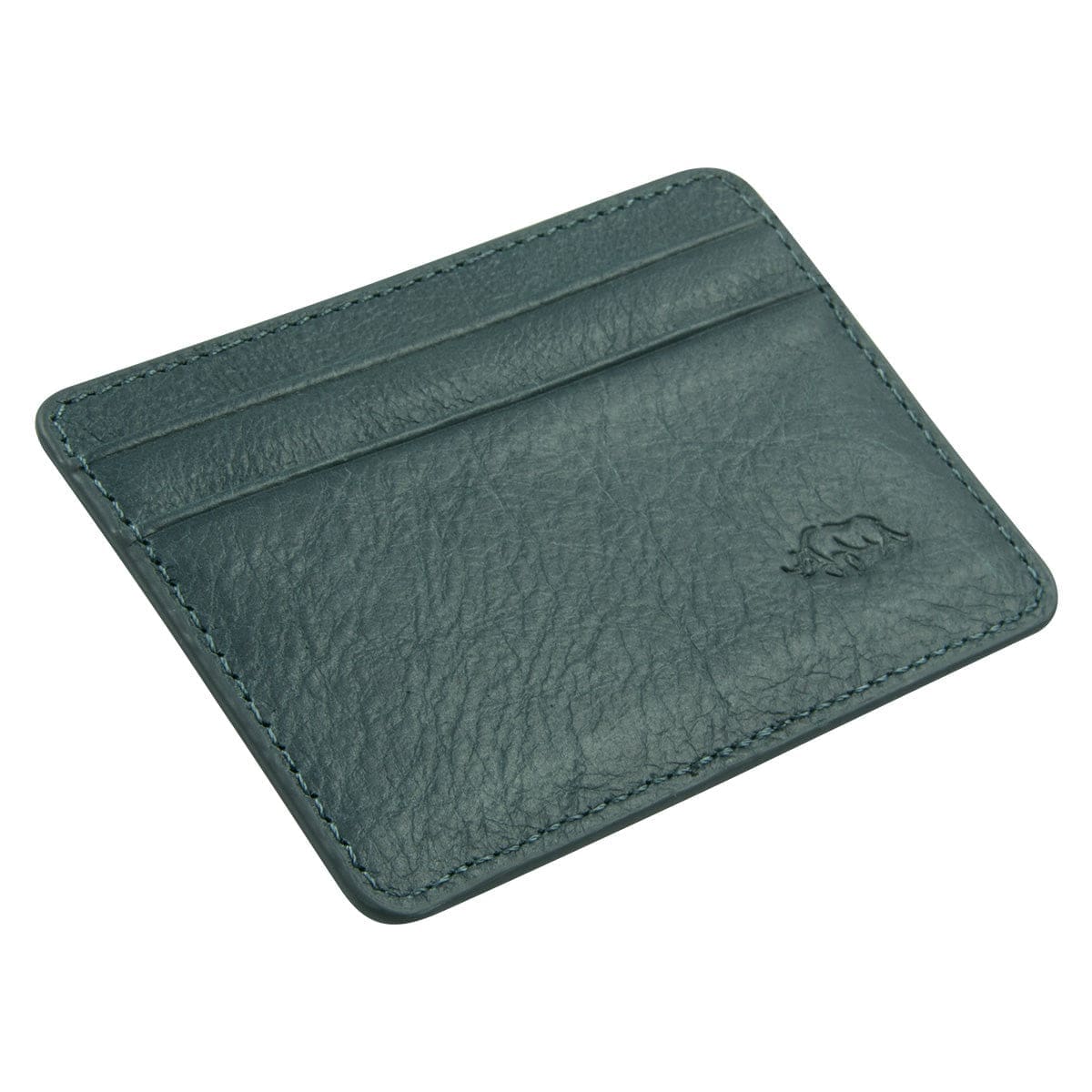 6006937162068_feature1 Genuine African Leather Midnight Blue Card And ID Holder - Image 8