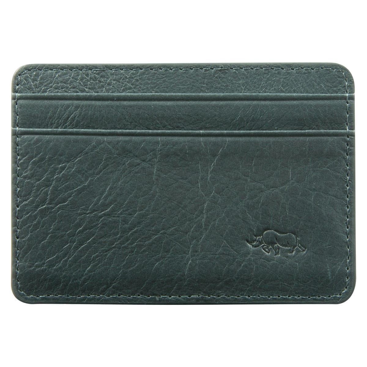 6006937162068_front Genuine African Leather Midnight Blue Card And ID Holder - Image 6