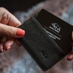 Genuine African Leather Matt Black Card And ID Holder - Image 14