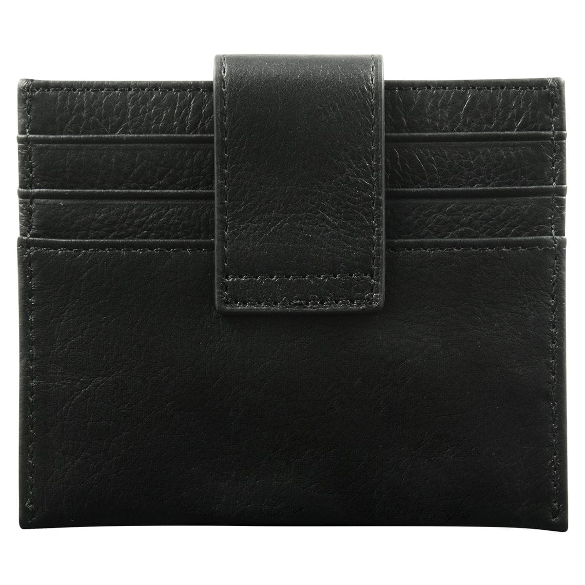 6006937162099_back Genuine African Leather Black Wallet With Clip Closure - Image 10