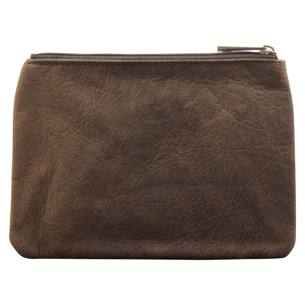 6006937162211_back Genuine African Leather Medium Dark Brown Coin Purse - Image 10