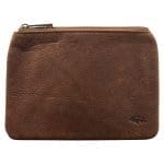 Genuine African Leather Medium Brown Coin Purse - Image 12