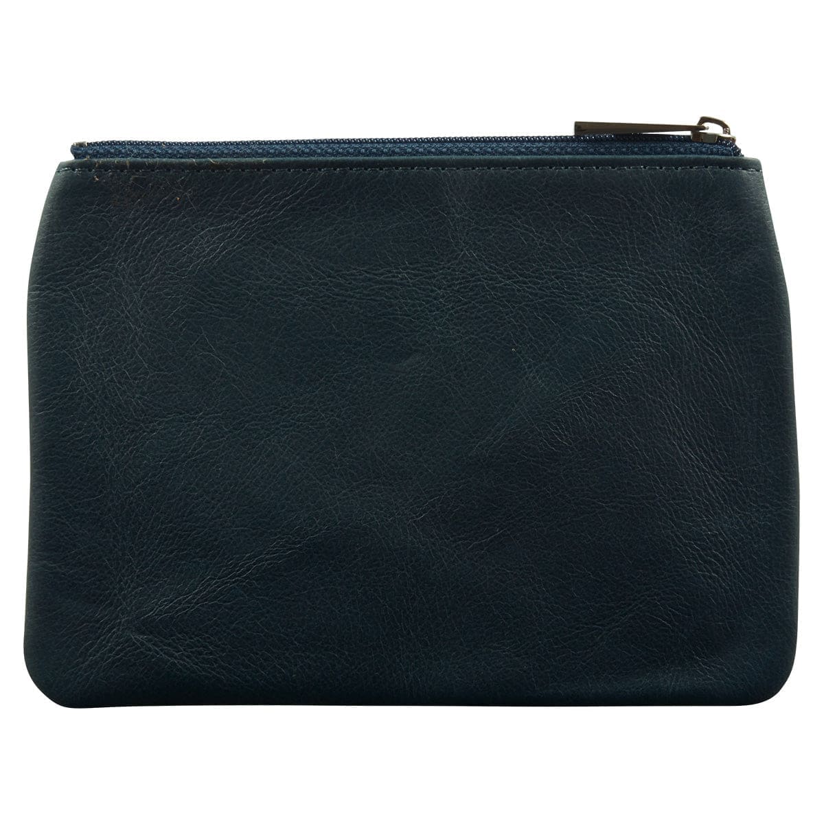 6006937162235_back Genuine African Leather Medium Navy Coin Purse - Image 14