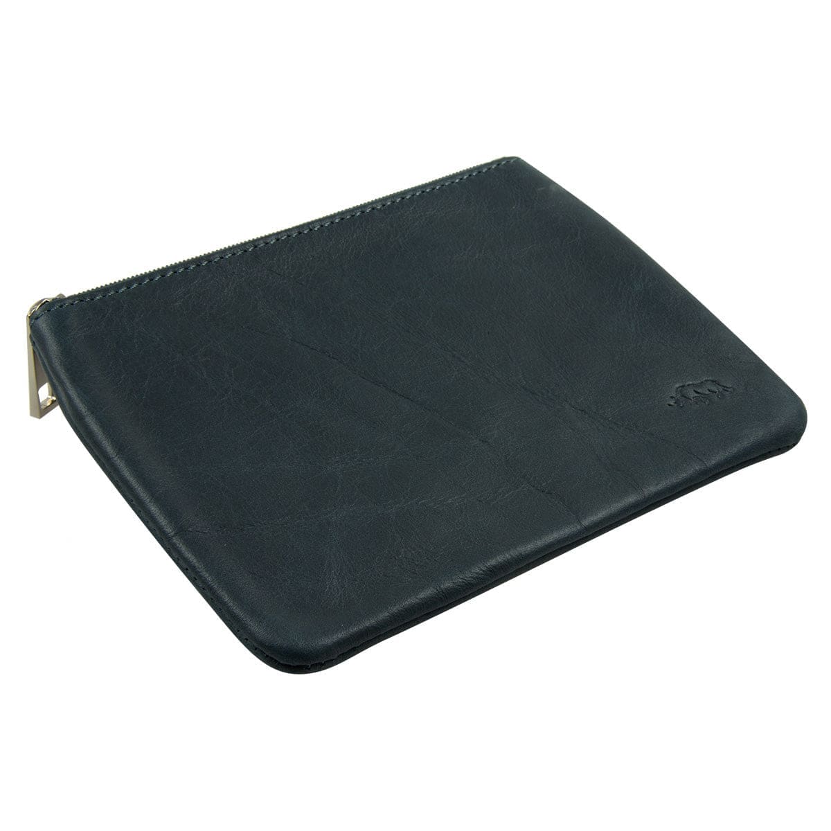 6006937162235_feature1 Genuine African Leather Medium Navy Coin Purse - Image 15
