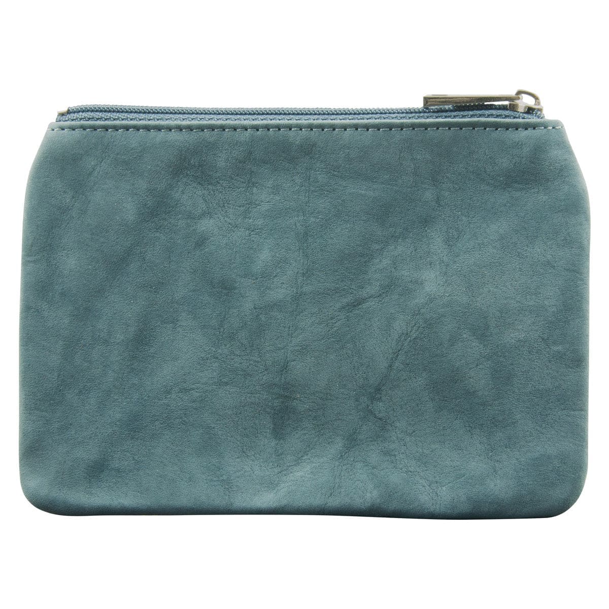 6006937162259_back Genuine African Leather Medium Blue Coin Purse - Image 8