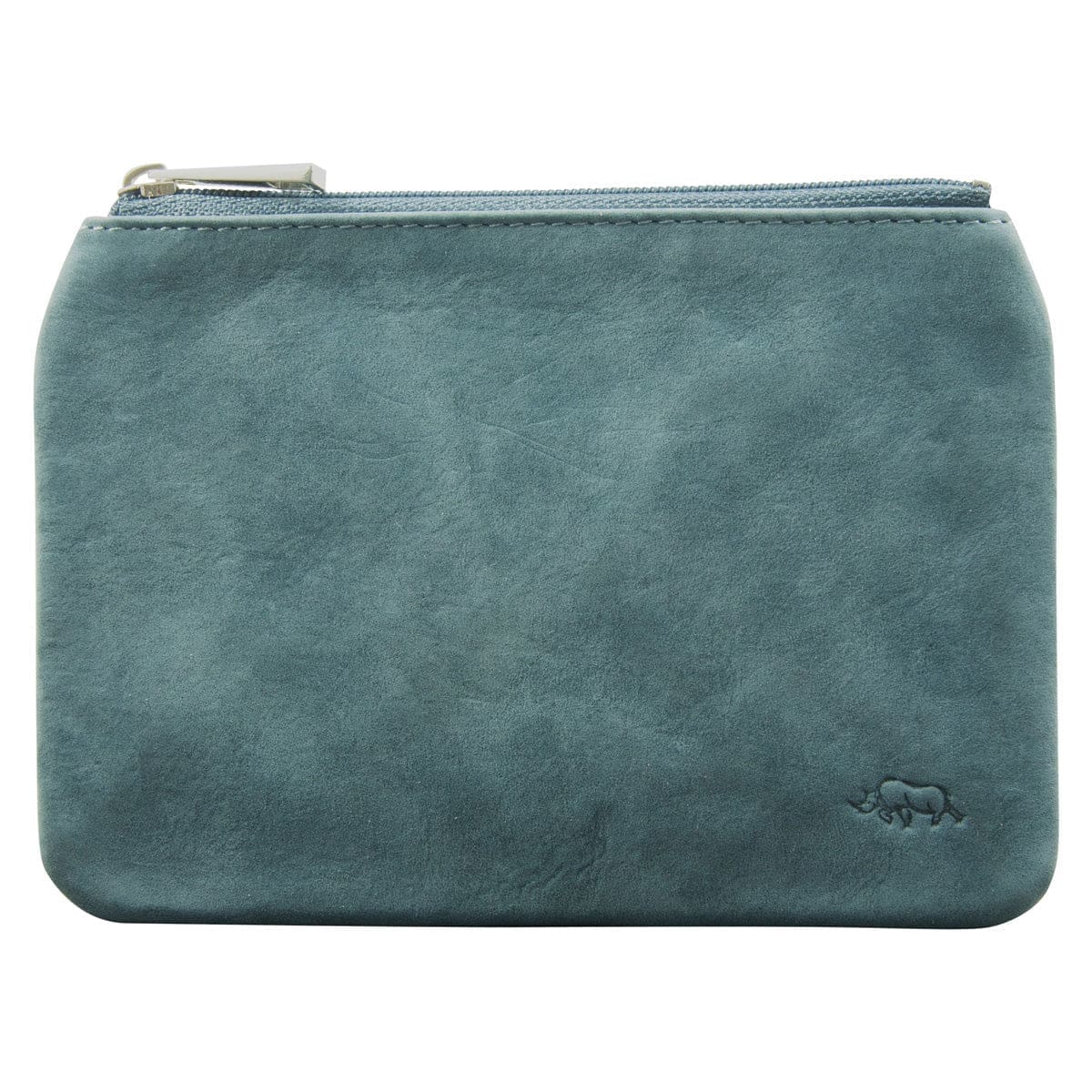 6006937162259_front Genuine African Leather Medium Blue Coin Purse - Image 7