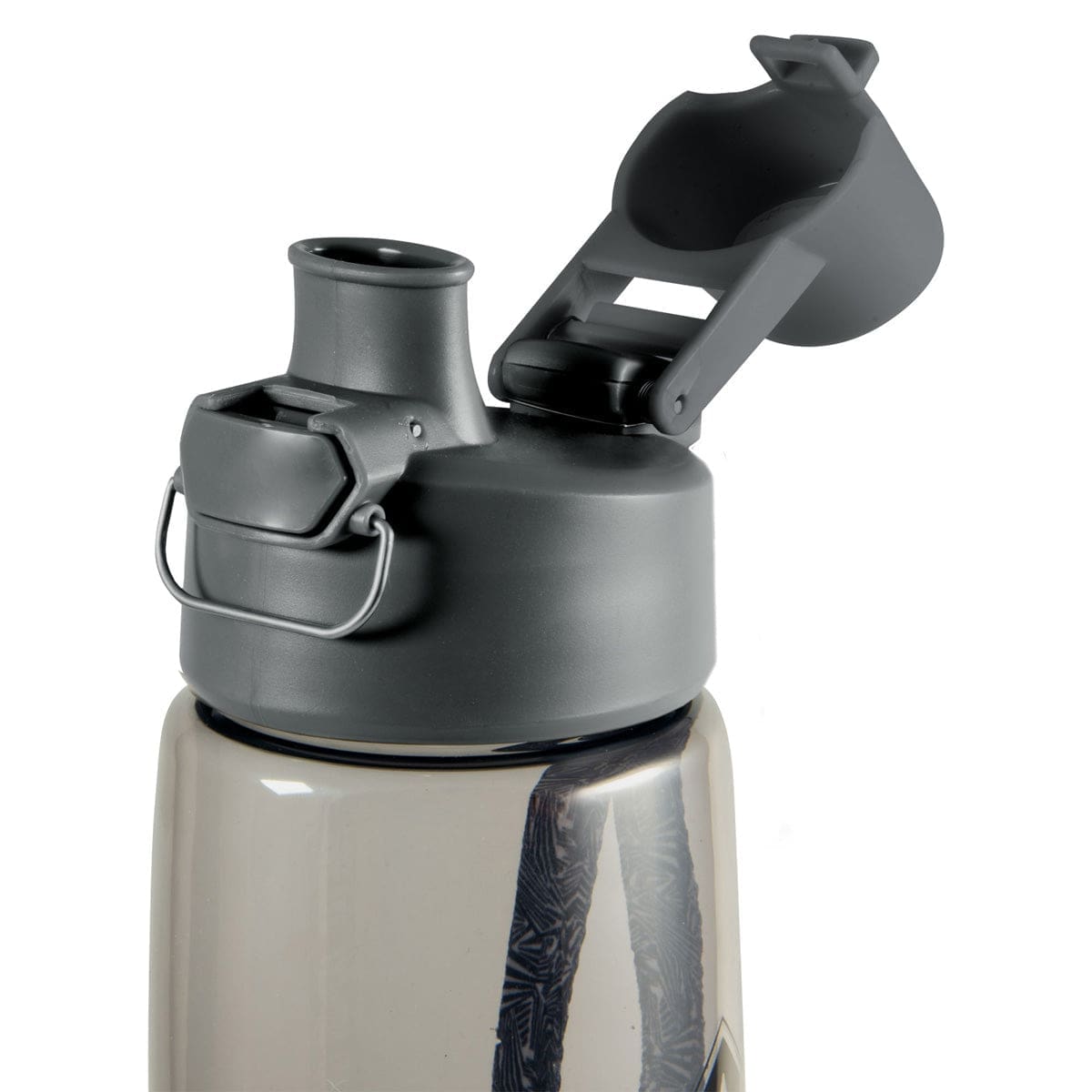 6006937162396_feature1 Be Strong Black Plastic Water Bottle - Joshua 1:9 - Image 9