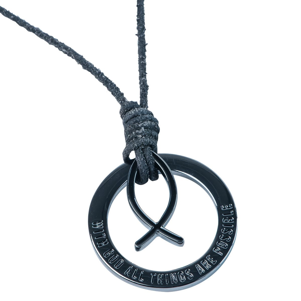 6006937162891_front With God All Things Are Possible Power Pendant - Matthew 19:26 - Image 6