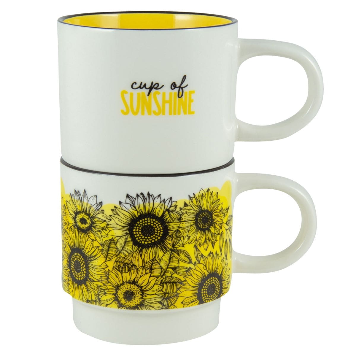 6006937164208_front Cup Of Sunshine Stackable Two Piece Ceramic Mug Set - Image 6