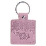 Be Still and Know Metal and Faux Leather Key Ring - Image 6