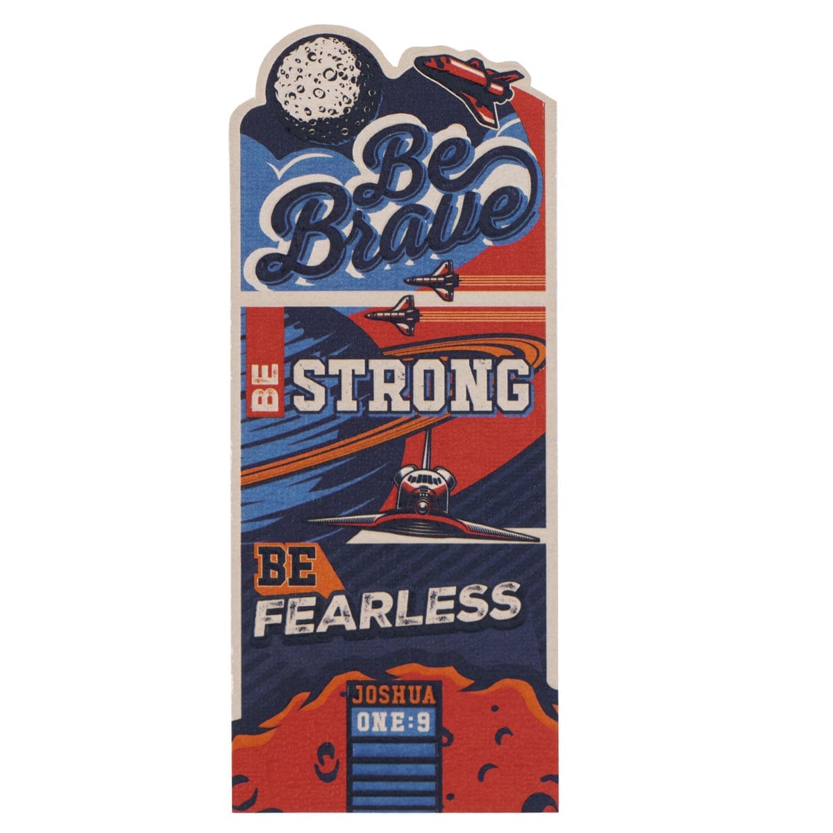 6006937170407_front Be Strong and Courageous Premium Bookmark - Image 5