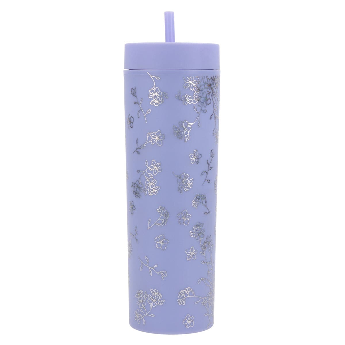 6006937171398_back He Has Made Everything Beautiful Lavender Plastic Travel Tumbler with Straw - Image 7