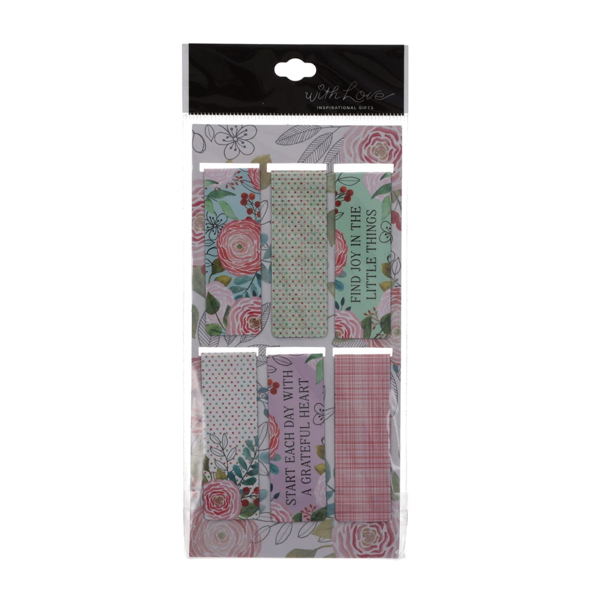6006937172388_back Find Joy in the Little Things Six-Piece Magnetic Bookmark Set - Image 5
