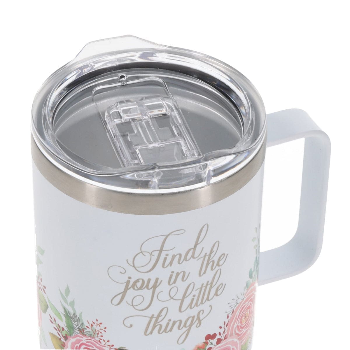 6006937172531_feature1 Find Joy in the Little Things Stainless Steel Camp Style Mug - Image 6