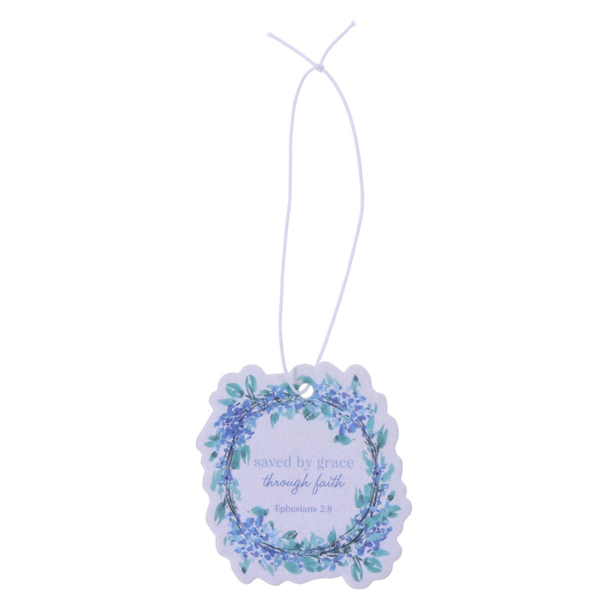 6006937173309_front Saved by Grace Through Faith Sea Breeze Car Air Freshener - Image 2