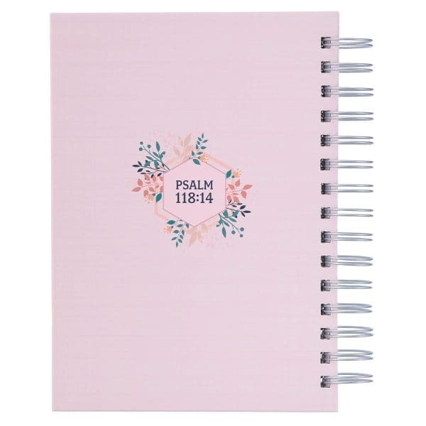 Lord in My Strength & Song Psalm 118:14 Large Hardcover Notebook - Image 4