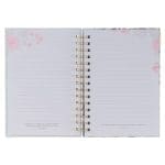 Lord Delights Isaiah 62:4 Bible Verse Floral Wreath 192 Ruled Pages, Large Hardcover Notebook - Image 3