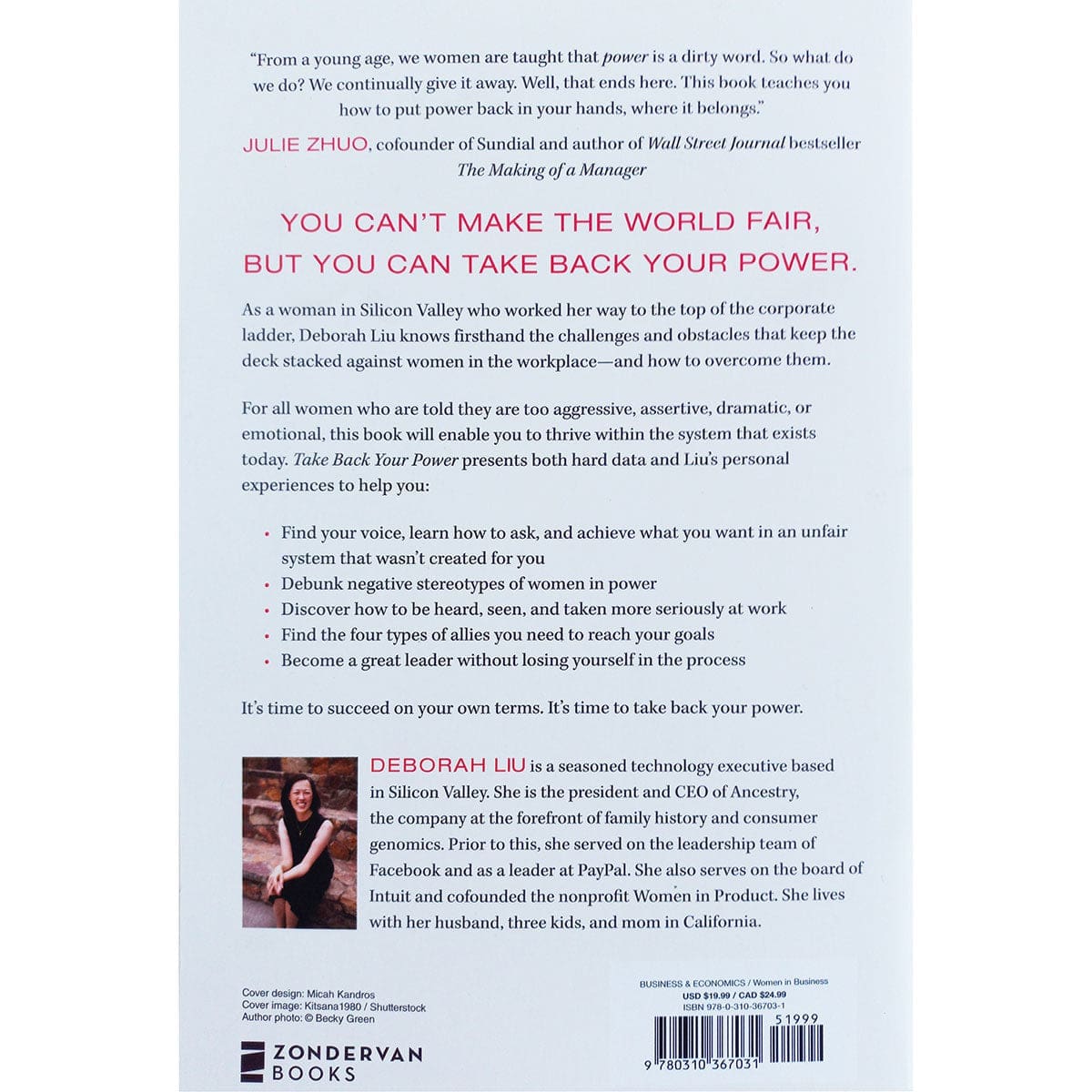 9780310367031_back Take Back Your Power: 10 New Rules For Women At Work (Paperback) - Image 6