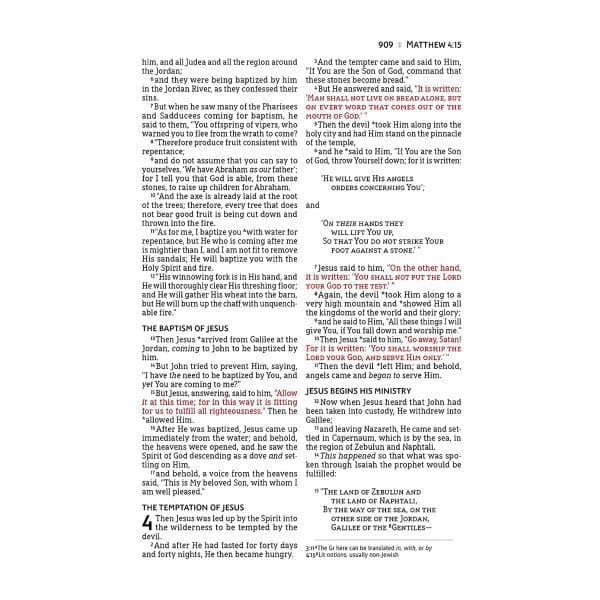 NASB (2020) Thinline Red Letter Bible Black (Comfort Print)(Imitation Leather) - Image 14