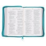 ESV Teal Faux Leather Compact Bible with Zip - Image 19