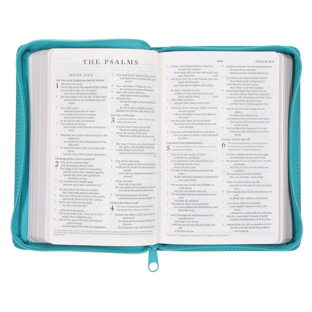 9780638002348_feature3 ESV Teal Faux Leather Compact Bible with Zip - Image 19