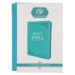 ESV Teal Faux Leather Compact Bible with Zip - Image 21