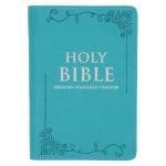ESV Teal Faux Leather Compact Bible with Zip - Image 15