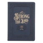 Be Strong in the Lord Navy Faux Leather Journal - Image 5