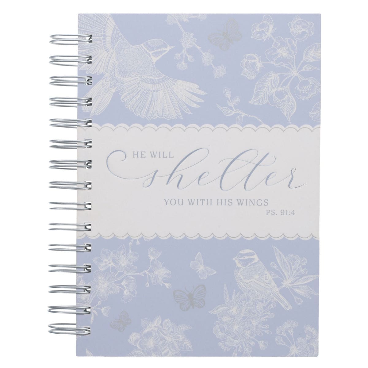 9780638003420_front He will Shelter You with His Wings Hardcover Wirebound Journal - Image 2