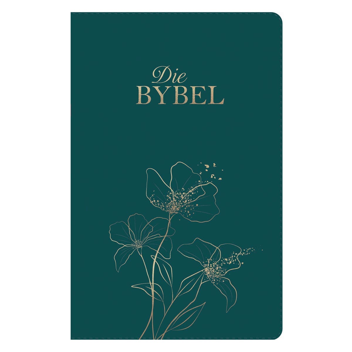 9780638009576_front NLV Olyfgroen Met Goue Blomme Kunsleer Standaard Bybel Met Duimgrepe - Image 3