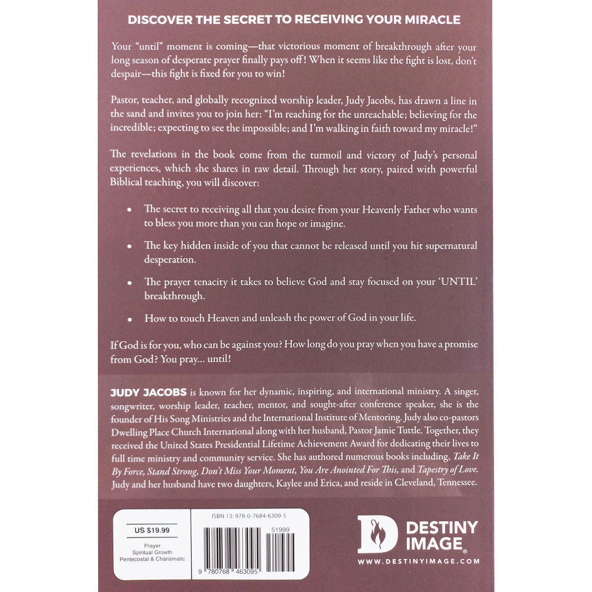 9780768463095_back Pray Until: The Secret To Receiving Your Miracle (Paperback) - Image 5