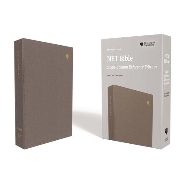 NET Bible Single Column Ref Cloth Over Board Gray (Comfort Print)(Hardcover) - Image 5