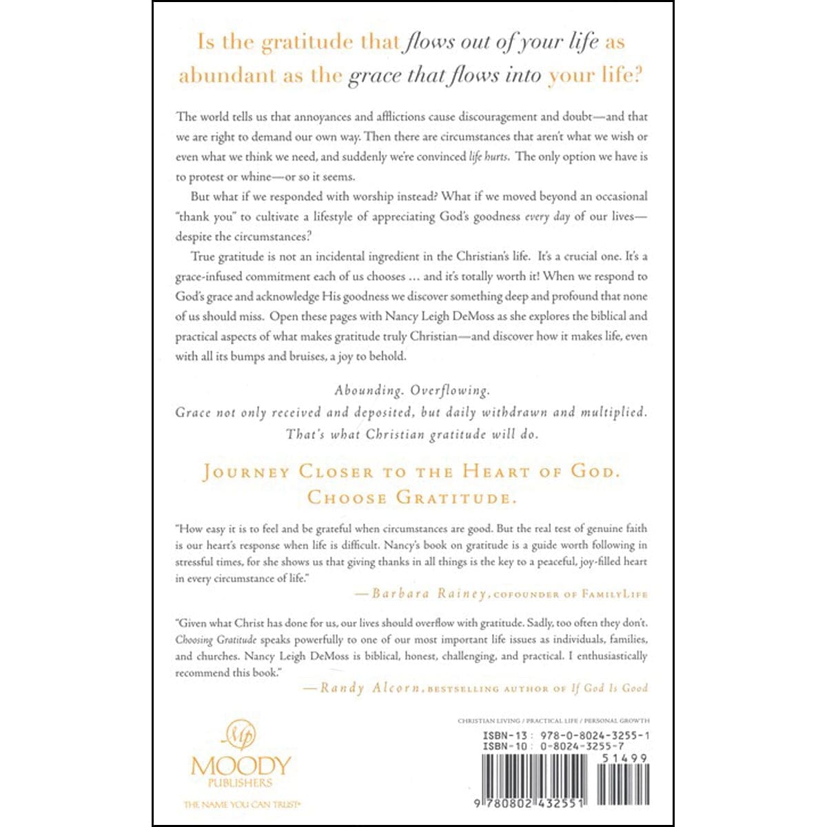 9780802432551_back Choosing Gratitude (Paperback) - Image 6