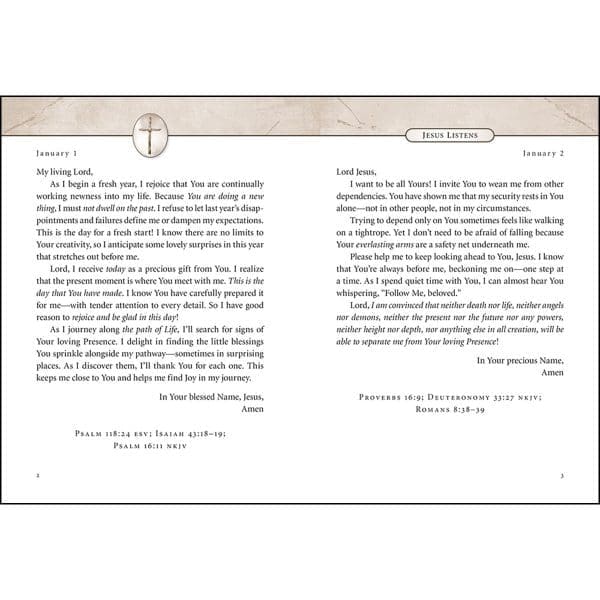 Jesus Listens: Daily Devotional Prayers Of Peace, Joy, And Hope (Hardcover) - Image 6